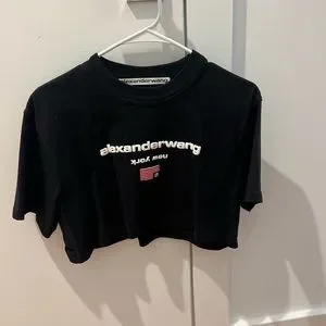 Alexander Wang | Tops | Alexander Wang Crop T Shirt | Poshmark